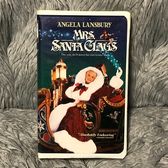 VINTAGE Mrs Santa Claus Hallmark Clamshell VHS Tape Movie 1996 Angela Lansbury - Picture 1 of 3